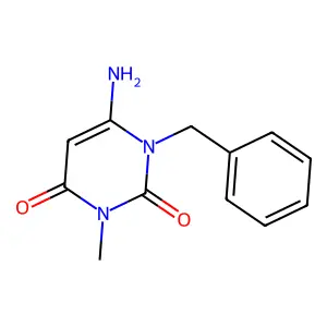6-Amino-1-benzyl-3-methylpyrimidine-2,4(1H,3H)-dione structure