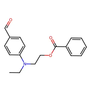 2-(N-Ethyl-4-formylanilino)ethyl benzoate structure