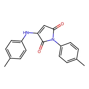 1H-Pyrrole-2,5-dione, 1-(4-methylphenyl)-3-[(4-methylphenyl)amino]- structure