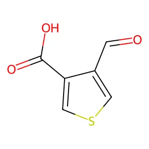 4-Formylthiophene-3-carboxylic acid structure