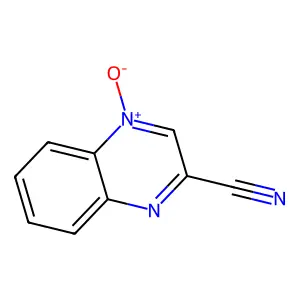 2-Quinoxalinecarbonitrile, 4-oxide structure