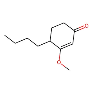 2-Cyclohexen-1-one, 4-butyl-3-methoxy- structure