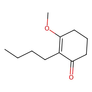 2-Cyclohexen-1-one, 2-butyl-3-methoxy- structure