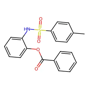Benzenesulfonamide, N-[2-(benzoyloxy)phenyl]-4-methyl- structure