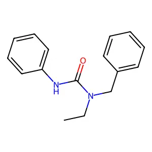 1-Benzyl-1-ethyl-3-phenylurea structure