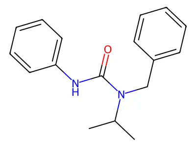 1-Benzyl-1-isopropyl-3-phenylurea structure
