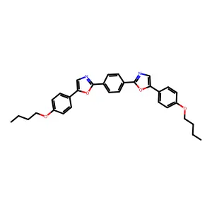 5-(4-Butoxyphenyl)-2-[4-[5-(4-butoxyphenyl)-1,3-oxazol-2-yl]phenyl]-1,3-oxazole structure