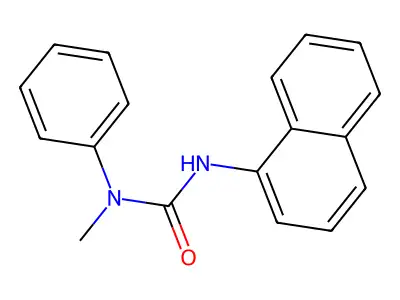 1-Methyl-3-(1-naphthyl)-1-phenylurea structure