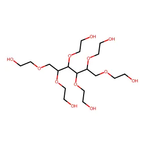 Ethoxylated sorbitol structure