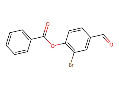 2-Bromo-4-formylphenyl benzoate structure