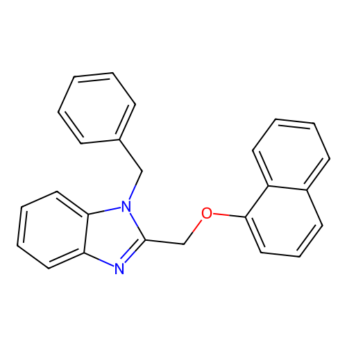 {[1-Benzylbenzimidazol-2-yl]methoxy}naphthalene structure