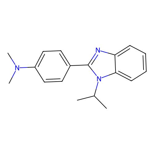 N,N-dimethyl-4-(1-propan-2-ylbenzimidazol-2-yl)aniline structure