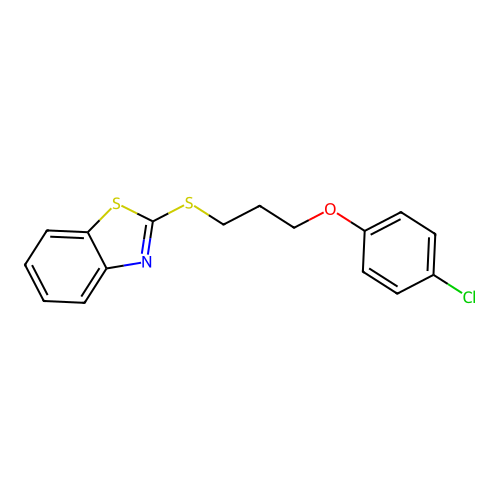 4-(3-Benzothiazol-2-ylthiopropoxy)-1-chlorobenzene structure