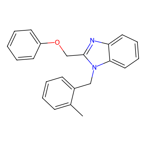 1-(2-methylbenzyl)-2-(phenoxymethyl)-1H-benzimidazole structure