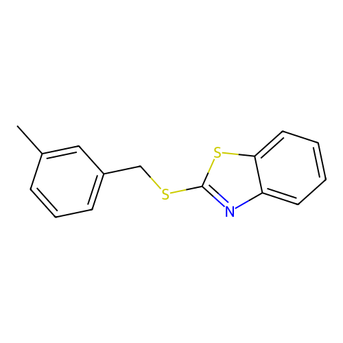 Benzothiazole, 2-(3-methylbenzylthio)- structure