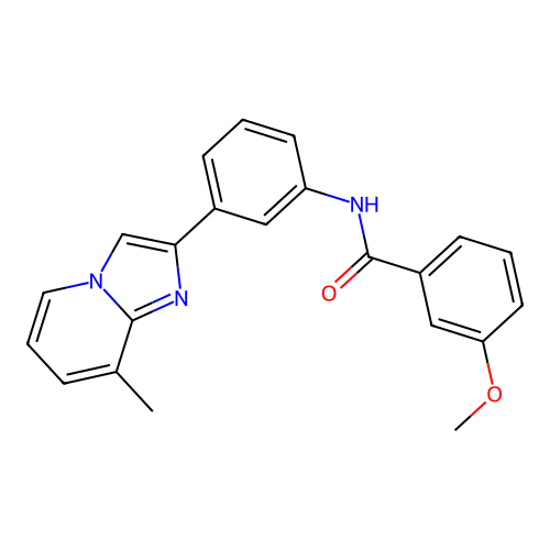3-methoxy-N-(3-(8-methylimidazo[1,2-a]pyridin-2-yl)phenyl)benzamide structure