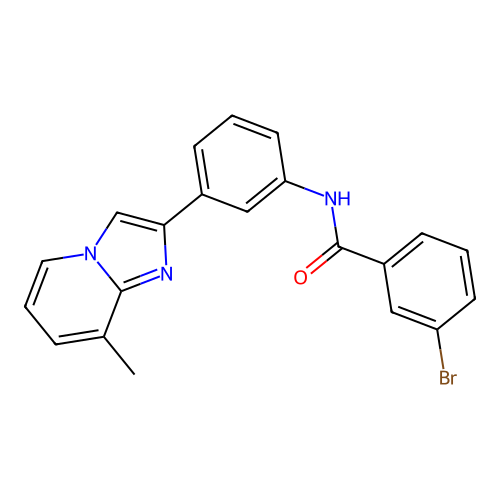 3-bromo-N-(3-(8-methylimidazo[1,2-a]pyridin-2-yl)phenyl)benzamide structure