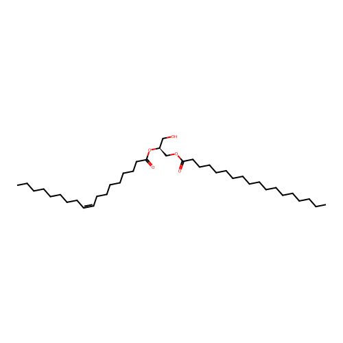 (1S)-1-(Hydroxymethyl)-2-((1-oxooctadecyl)oxy)ethyl (9Z)-9-octadecenoate structure