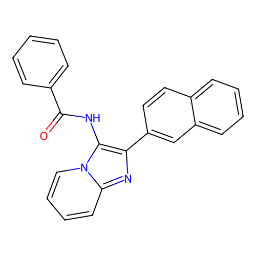 N-(2-(naphthalen-2-yl)imidazo[1,2-a]pyridin-3-yl)benzamide structure