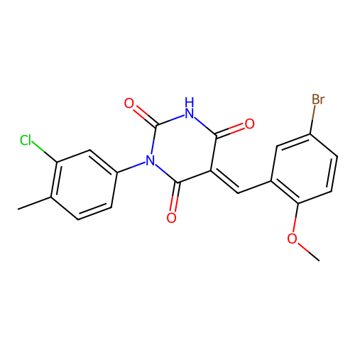 C19H14BrClN2O4 structure
