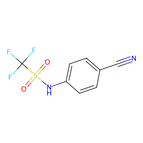 N-(4-Cyanophenyl)-1,1,1-trifluoromethanesulfonamide structure