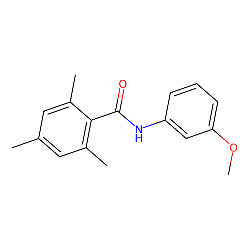 N-(3-methoxyphenyl)-2,4,6-trimethylbenzamide structure