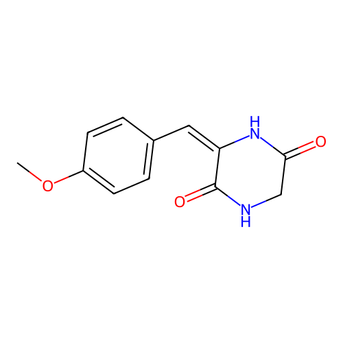 3-[(4-Methoxyphenyl)methylene]tetrahydro-2,5-pyrazinedione structure