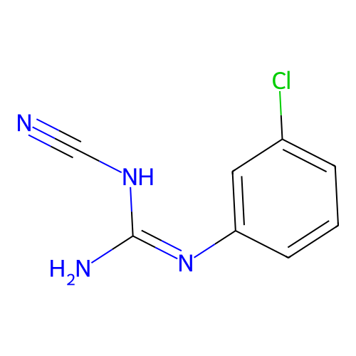 N-(3-Chlorophenyl)-N'-cyanoguanidine structure