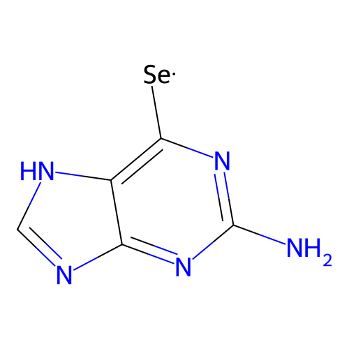 6-Selenoguanine structure