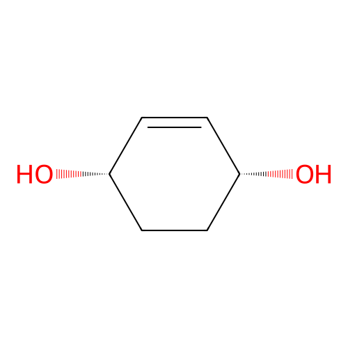 cis-cyclohex-2-ene-1,4-diol structure