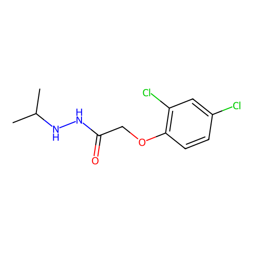 2-(2,4-dichlorophenoxy)-N'-isopropylacetohydrazide structure
