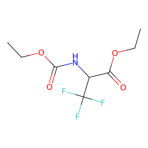 Ethyl 2-(ethoxycarbonylamino)-3,3,3-trifluoropropanoate structure