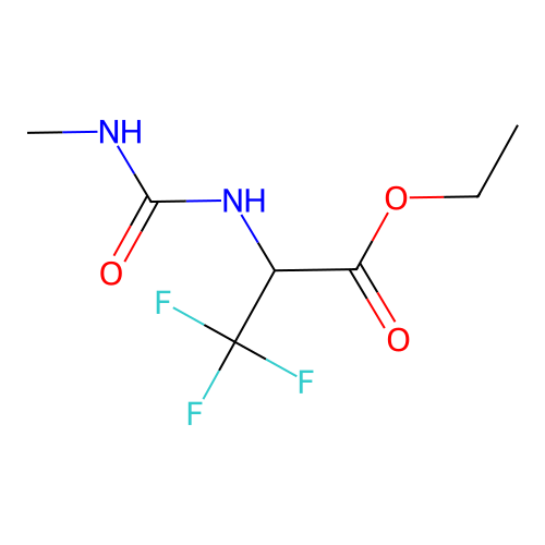 ethyl 3,3,3-trifluoro-N-(methylcarbamoyl)alaninate structure