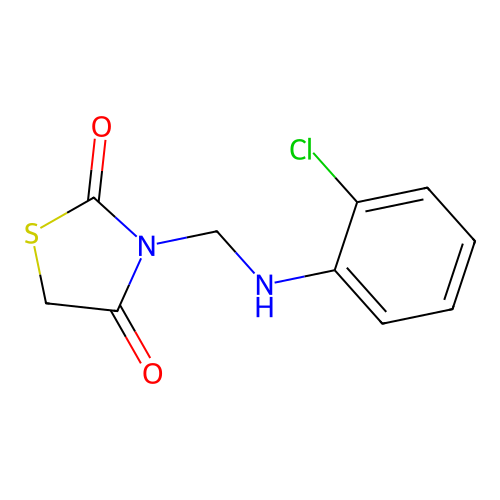3-{[(2-Chlorophenyl)amino]methyl}-1,3-thiazolidine-2,4-dione structure