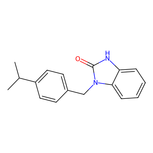 1-(4-Isopropylbenzyl)-1,3-dihydrobenzimidazol-2-one structure