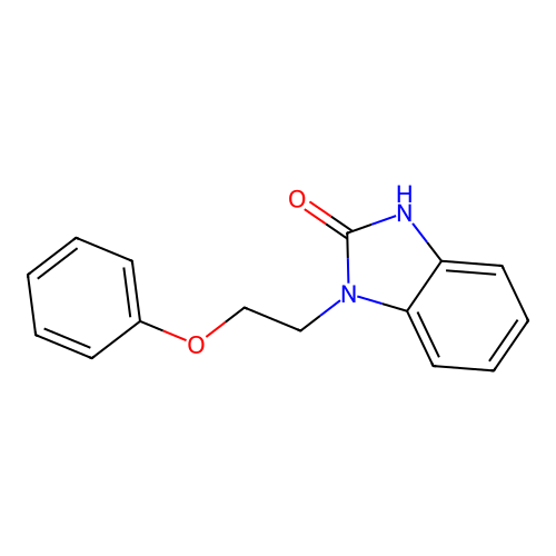 1-(2-phenoxyethyl)-1,3-dihydro-2H-benzimidazol-2-one structure