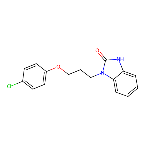 1-(3-(4-chlorophenoxy)propyl)-1H-benzo[d]imidazol-2(3H)-one structure