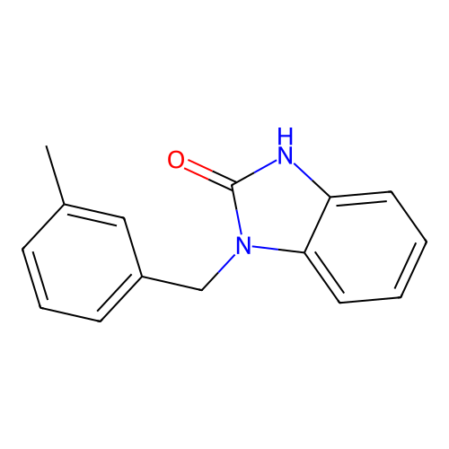 3-[(3-methylphenyl)methyl]-1H-benzimidazol-2-one structure