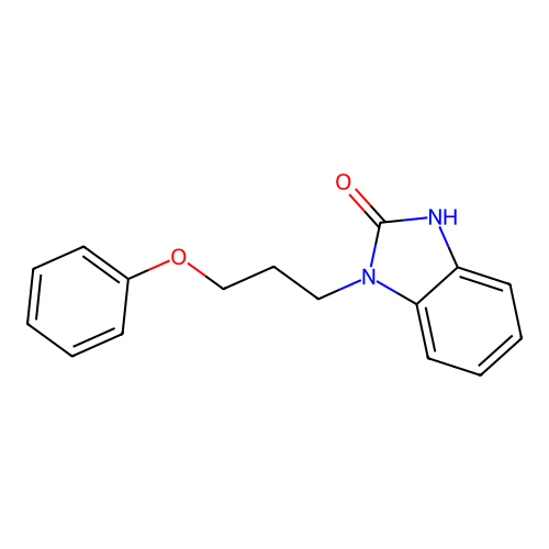 1-(3-phenoxypropyl)-1,3-dihydro-2H-benzimidazol-2-one structure