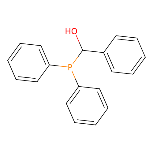Diphenyl-a-hydroxybenzylphosphine structure