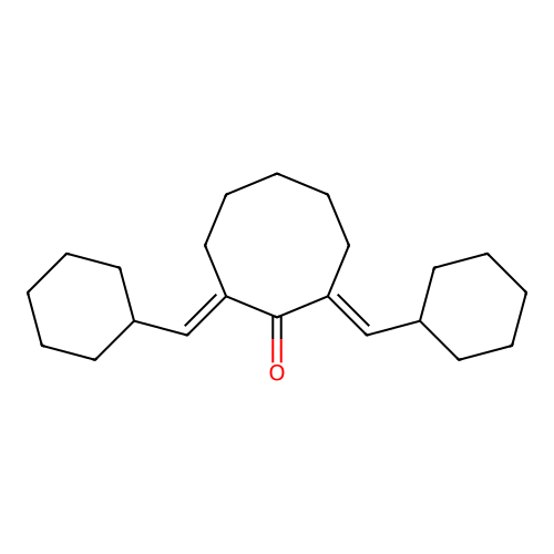2,8-Dicyclohexylmethylenecyclooctanone structure