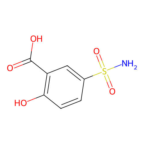 2-Hydroxy-5-sulfamoylbenzoic acid structure