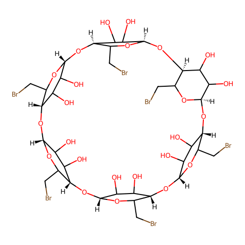 6-Bromo-6-deoxy-a-cyclodextrin structure