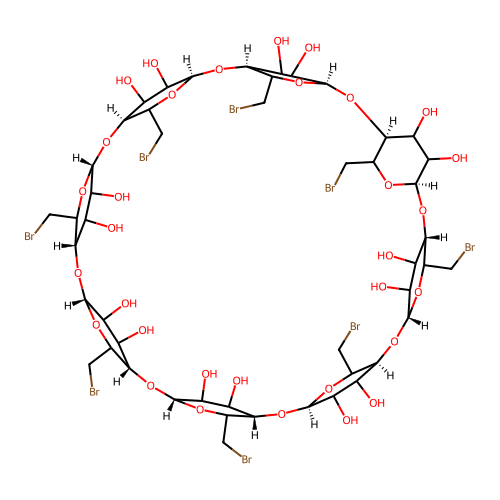 Octakis-(6-bromo-6-deoxy)-gamma-cyclodextrin structure