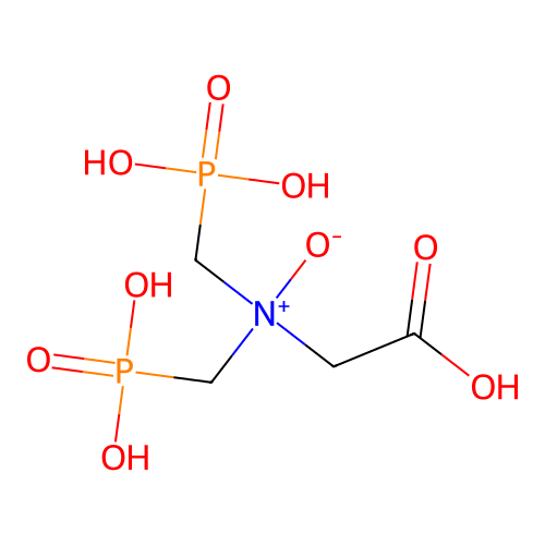 Glycine, N,N-bis(phosphonomethyl)-, N-oxide structure