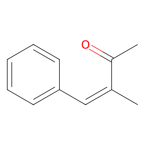 (Z)-3-methyl-4-phenylbut-3-en-2-one structure
