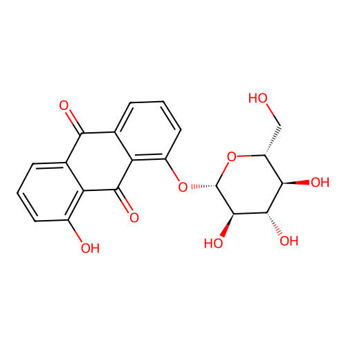 Danthron glucoside structure