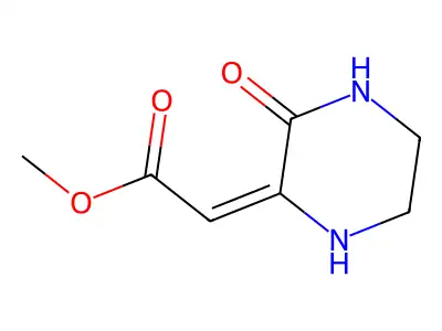 Acetic acid, (3-oxopiperazinylidene)-, methyl ester, (2Z)- structure