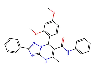 7-(2,4-DIMETHOXYPHENYL)-5-METHYL-N,2-DIPHENYL-4H,7H-[1,2,4]TRIAZOLO[1,5-A]PYRIMIDINE-6-CARBOXAMIDE structure