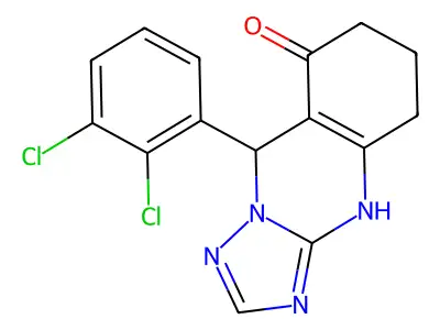 9-(2,3-dichlorophenyl)-5,6,7,9-tetrahydro-[1,2,4]triazolo[5,1-b]quinazolin-8(4H)-one structure